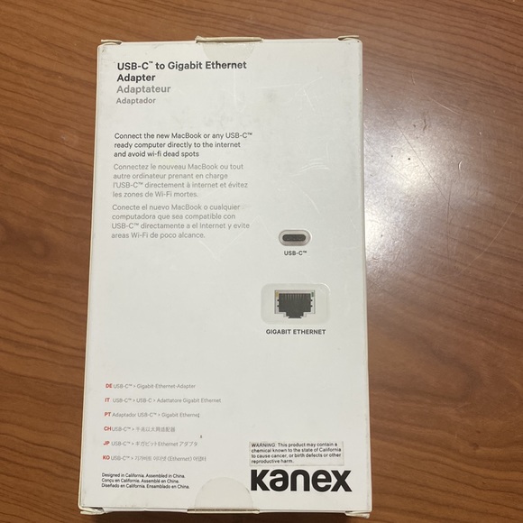 USB-C to Gigabit Ethernet Adapter BY KANEX; ;8.25” 21 CM - Picture 3 of 4